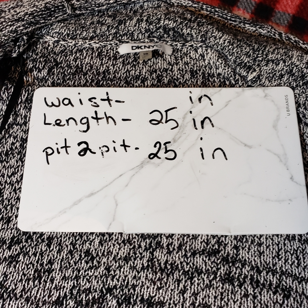 DKNYC WOMEN'S hi / low CARDIGAN size small / medium - Picture 6 of 7